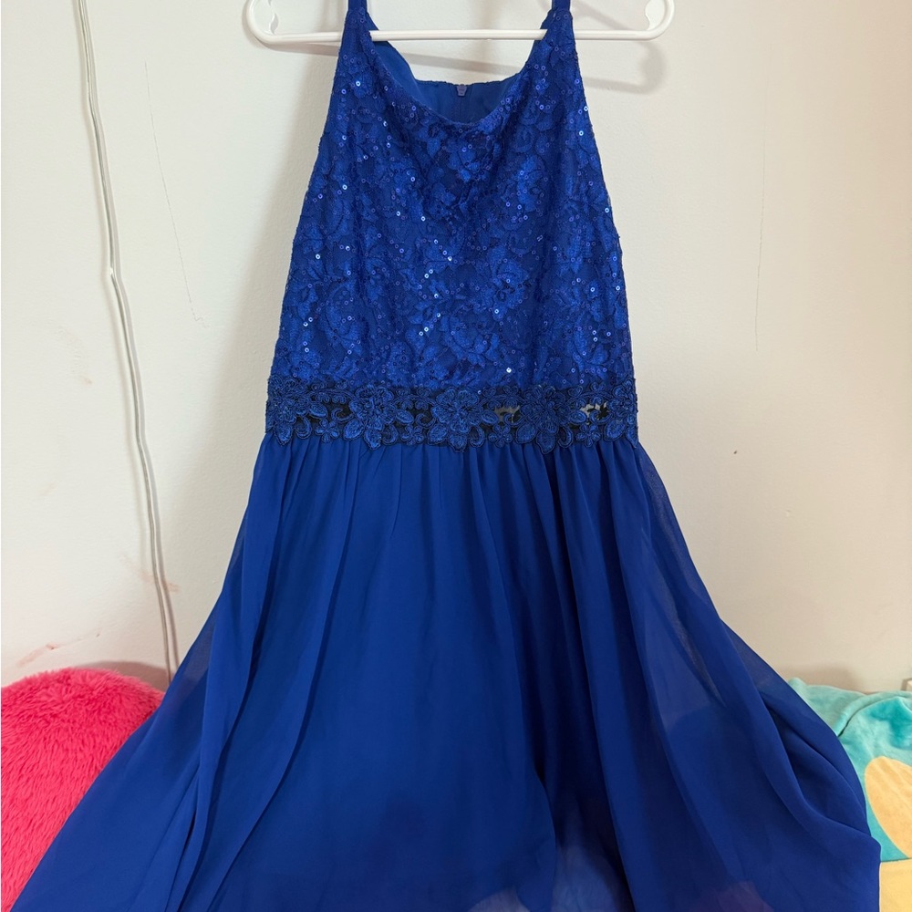 Amy Byer Royal Blue Kids Formal Dress